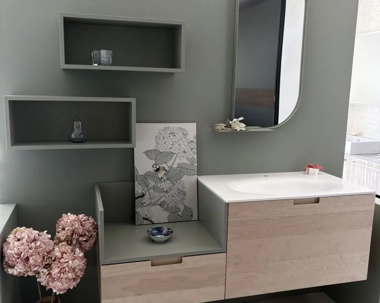 Bagno arredato da Mobili Castelli